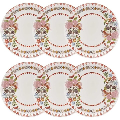 Jogo de 6 Pratos Rasos 26 Cm Oxford Arriba