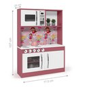 Ver imagem 2 de Mini Armário Cozinha Isabelly Branco Rosa
