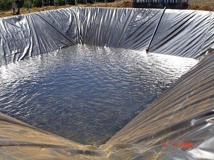 Lona Geomembrana para Lago Ornamental Tanque Piscicultura 300 Micras - 4x2 - 3