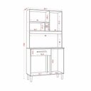 Ver imagem 2 de Kit de Cozinha Roma com 4 Portas e 1 Gaveta Cinamomo Branco Aramóveis