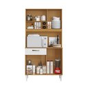 Ver imagem 3 de Kit de Cozinha Roma com 4 Portas e 1 Gaveta Cinamomo Branco Aramóveis