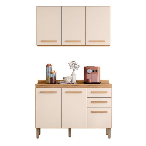 Conjunto de Cozinha Amore Modulado com 6 Portas 2 Gavetas
