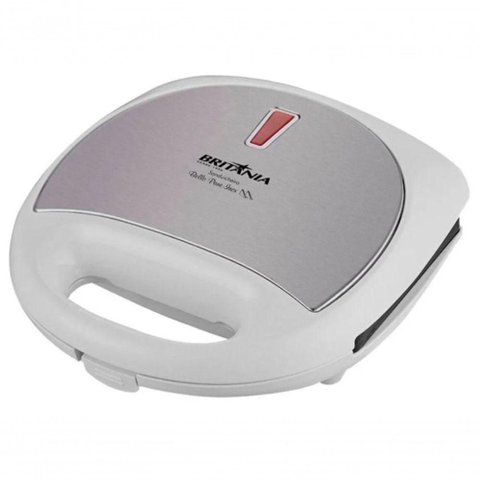 Sanduicheira 750W Britania Antiaderente Inox 110V