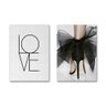 Conjunto de 2 Quadros Decorativos Love Chik:30x45 - 1