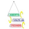 Placa Aberto Fechado Volto Já 3 em 1 - 5