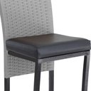 Ver imagem 4 de 2 Banqueta Cannes em Alumínio Corda Náutica para Edícula, Balcão, Mesa de Jantar Trama Original