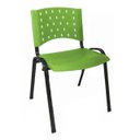 Ver imagem 3 de Cadeira Plástica Realplast 04 Pés - Verde (Polipropileno) - 31203
