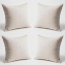 Ver imagem 1 de Kit 4 Almofadas Decorativas 42cm Suede Fofinha Lisa Sofá Cor:bege