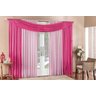 Cortina Decorativa Alana Para Sala Ou Quarto Pink 3M - 1