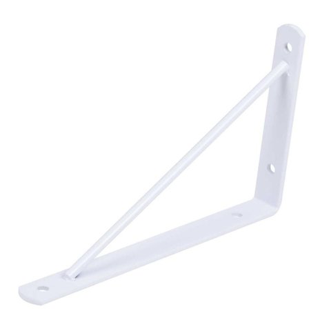 Kit 12 Suporte Mão Francesa Metal Branco 20cm – Overtime