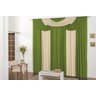 Cortina Bela Quarto e Sala 2,00m x 1,70m Verde Palha - 1