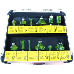 KIT DE 12 FRESAS PARA TUPIA MANUAL - HASTE 6MM - 1 KIT DE 12 FRESAS PARA TUPIA MANUAL - HASTE 6MM - 1