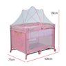 Berço p/ Bebê Até 15 Kg Regulável C/ Mosquiteiro e Bolsa Transporte Snooze Burigotto - Rosa - 9
