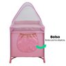 Berço p/ Bebê Até 15 Kg Regulável C/ Mosquiteiro e Bolsa Transporte Snooze Burigotto - Rosa - 4