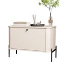 Ver imagem 2 de Mesa de Cabeceira Bancroft Off White Preto