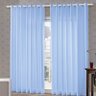 Cortina Corta Luz Blackout com Ilhós 200 x 140 Azul Claro - 1