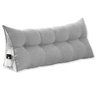 Almofada de Cabeceira 160 Cm Queen Suede Apoio Cama Quarto Cor:cinza - 1