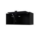 Ver imagem 5 de Armário Aéreo com Nicho e Porta Basculante 35x80x35cm Wlnp80 Preto Tx