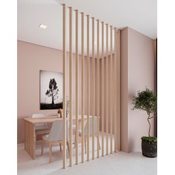 Brise (breeze) Divisor de Ambientes Modular 274x6,5cm 01 Unid. - Carvalho - 2