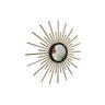 Espelho decorativo de parede redondo com moldura pequeno Mini Cintilante Dourado - 2
