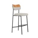 Ver imagem 6 de Kit 2 Banquetas Nile Assento PU Encosto Industrial Whisky e Cinza D'Rossi