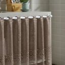 Ver imagem 5 de Cortina Pia/Balcão/Banheiro/Cozinha Renda Varias Estampas:Valência Marrom