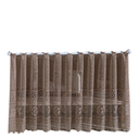 Ver imagem 1 de Cortina Pia/balcão/banheiro/cozinha Renda Varias Estampas:valência Marrom