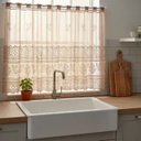 Ver mais imagens de Cortina Pia/Balcão/Banheiro/Cozinha Renda Varias Estampas:Valência Marrom