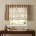 Ver imagem 3 de Cortina Pia/Balcão/Banheiro/Cozinha Renda Varias Estampas:Valência Marrom