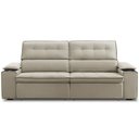 Ver imagem 2 de Sofá Retrátil Reclinável 3 Lugares Sala de Estar 235cm Bilac F04 Linho Bege - Lyam Decor