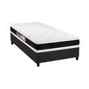 Ver imagem 1 de Cama Box Solteiro: Colchão Espuma Castor D45 Black e White Air Double Face + Base Gray(88x188)