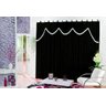 Cortina Madri Quarto ou Sala 4,00(larg) x 2,50(alt) Preto - 1
