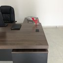 Ver mais imagens de Mesa para Escritório Diretor em Tamburato com 2 Gavetas Marrom Artany