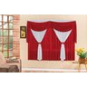 Cortina Decorativa Ana Para Sala Ou Quarto Vermelha 3M - 1
