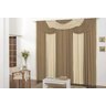 Cortina Bela Quarto e Sala 3,00m x 2,80m Avelã Palha - 1