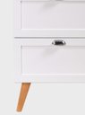 Ver imagem 2 de Gabinete para Banheiro com Cuba e Espelho 60cm Retro Mdf Branco Milano - On Móveis