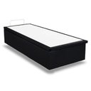 Ver imagem 3 de Base Baú Phy Camurça Preto Solteiro 88x188x39cm - 1051612176 - Ortobom