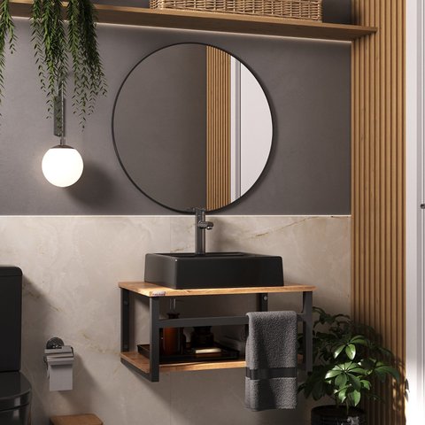 Espelho Redondo para Banheiro e Lavabo 58cm - Fabribam