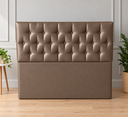 Ver imagem 5 de Cabeceira de Cama Box Casal: Corino Marrom