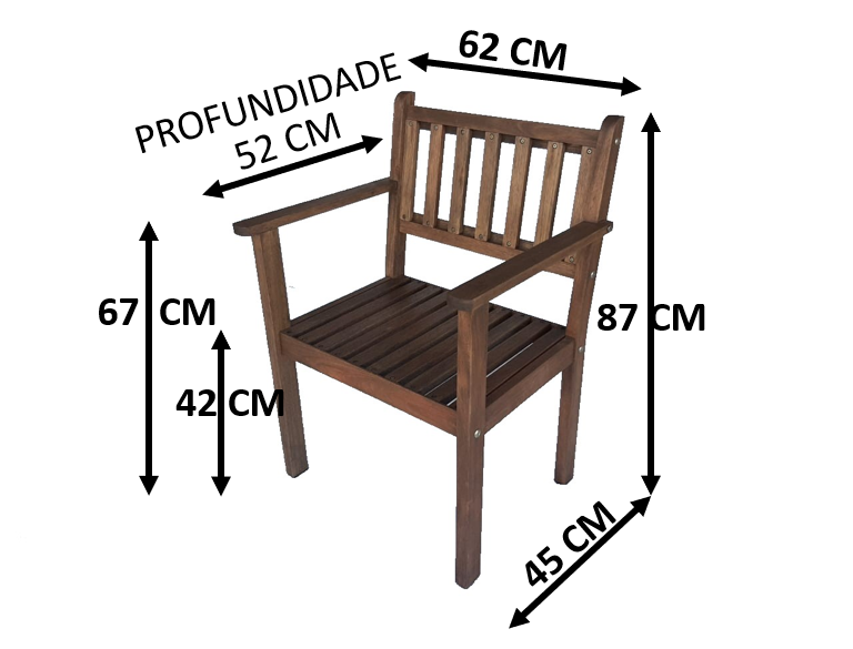 Conjunto Venezza Mesa 4 Cadeiras Gourmet Madeira Jardim - 4