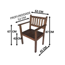 Ver imagem 4 de Conjunto Venezza Mesa 4 Cadeiras Gourmet Madeira Jardim