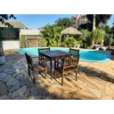 Ver imagem 2 de Conjunto Venezza Mesa 4 Cadeiras Gourmet Madeira Jardim