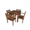 Conjunto Venezza Mesa 4 Cadeiras Gourmet Madeira Jardim - 1