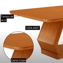 Ver imagem 6 de Mesa de Jantar Alvorada Lira 180cm Tampo MDF Canto Copo Laminado com 6 Cadeiras Moderna Mobília