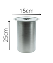 Ver imagem 7 de Lixeira Pia Cozinha Embutir Granito Inox Alumínio Luxo 3 Lts