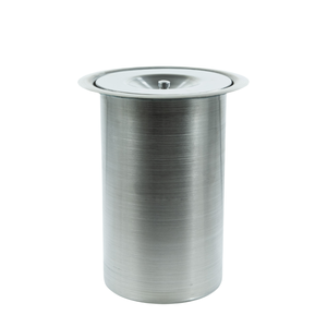 Lixeira Pia Cozinha Embutir Granito Inox Alumínio Luxo 3 Lts