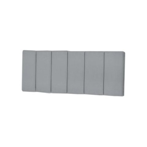Cabeceira Elegante para Cama Box Dubai 200cm Cinza Suede