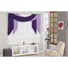 Cortina Isabela Quarto e Sala 3,00(larg) x 2,80(alt) Roxo - 1