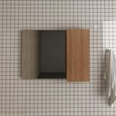 Ver imagem 3 de Espelheira para Banheiro 80cm com 1 Porta Bn3602 Amêndoa - Tecno