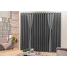 Cortina Amsterdã Quarto e Sala 3,00m x 2,80m Preto com Cinza - 1
